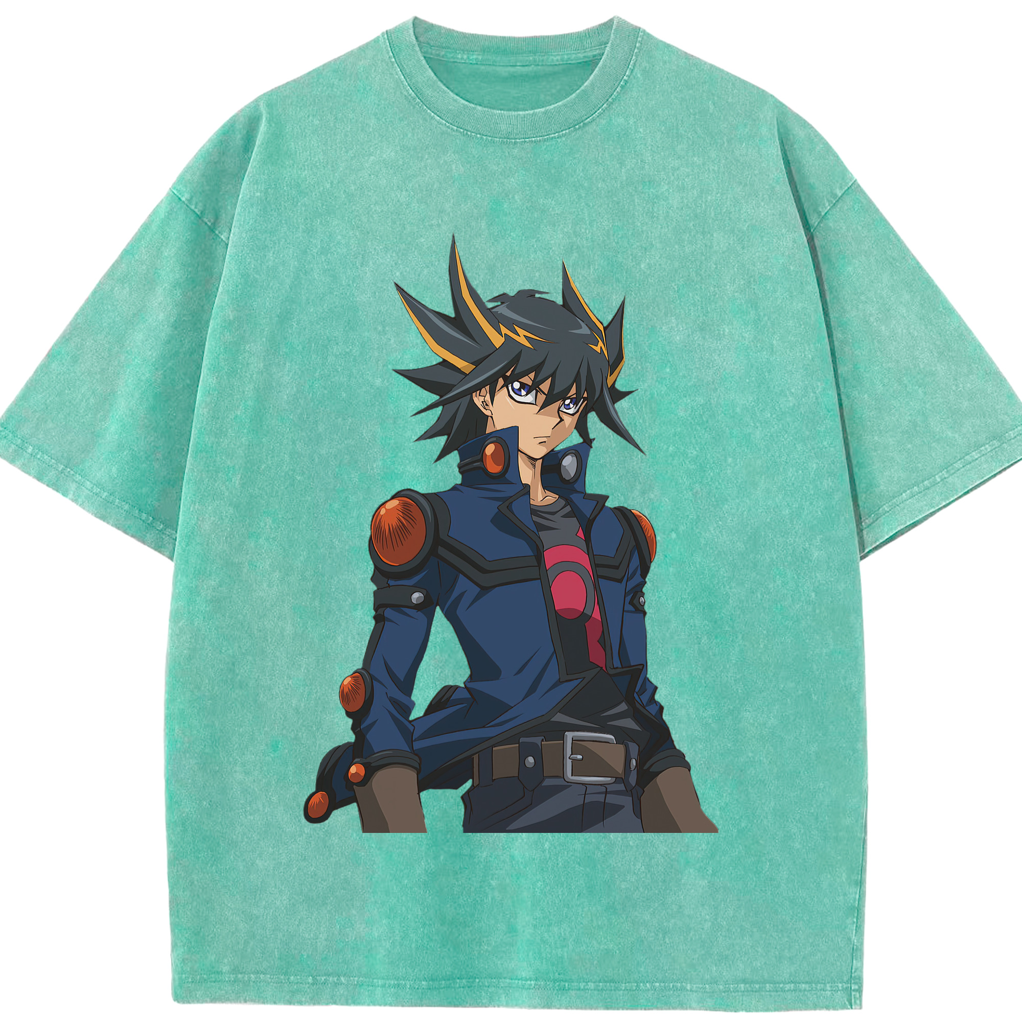 （画像用） 遊☆戯☆王 Yu-Gi-Oh! 綿100% ヴィンテージ風 半袖Tシャツ（フロントプリント）